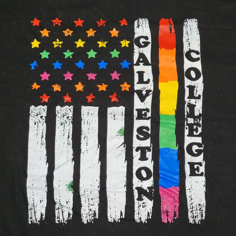 Galveston College SS Black Unisex Tee "Pride" - Size XL